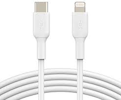 Cable Belkin USB-C vers Lightning pour iPhone-iPad Blanc 1 m