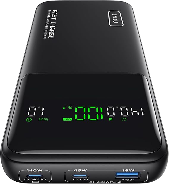 Powerbank INIU 27000mAh 140W Noir