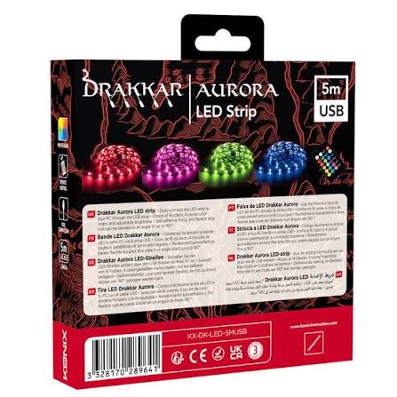 Aurora bande LED 5m USB Drakkar