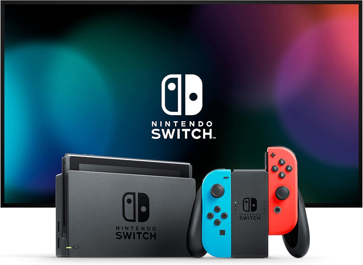 Console Nintendo Switch + paire de Joy-Con Rouge et Bleu Néon