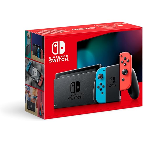 Console Nintendo Switch + paire de Joy-Con Rouge et Bleu Néon