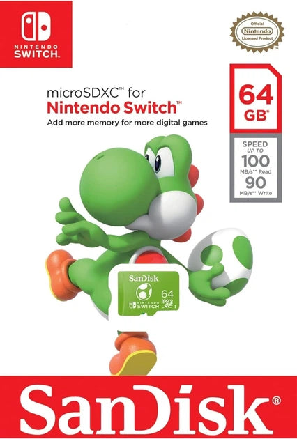 Sandisk Micro SDXC 64GB pour Nintendo Switch