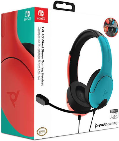 PDP LVL40 Nintendo Switch Bleu et rouge