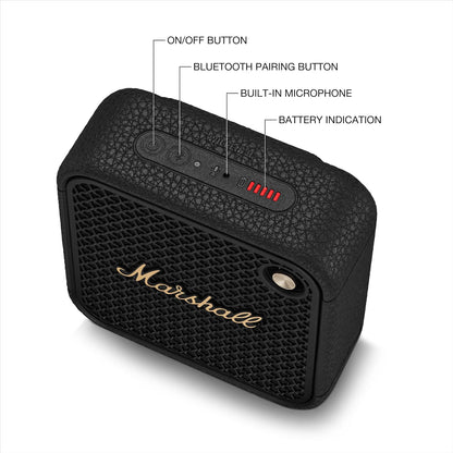Marshall Willen II Noir et Laiton