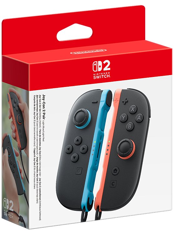 Nintendo Switch 2 Joy-Con Paire Bleu et Rouge clair