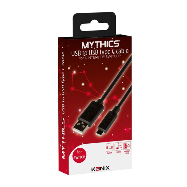 Cordon Konix USB Type C pour Nintendo Switch