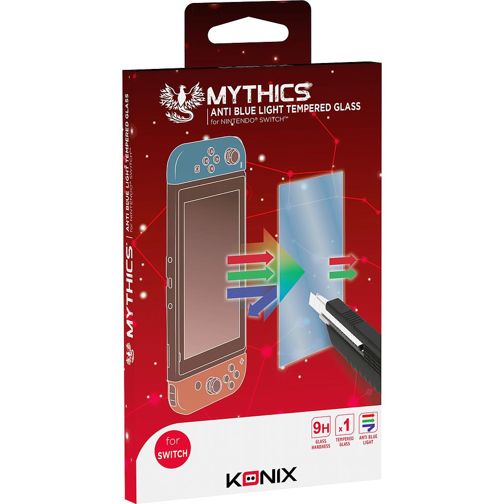 Konix Mythics Verre Trempé Anti Blue Light pour Nintendo Switch