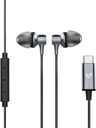 Ecouteurs Energy Sistem Type C métallisé Noir