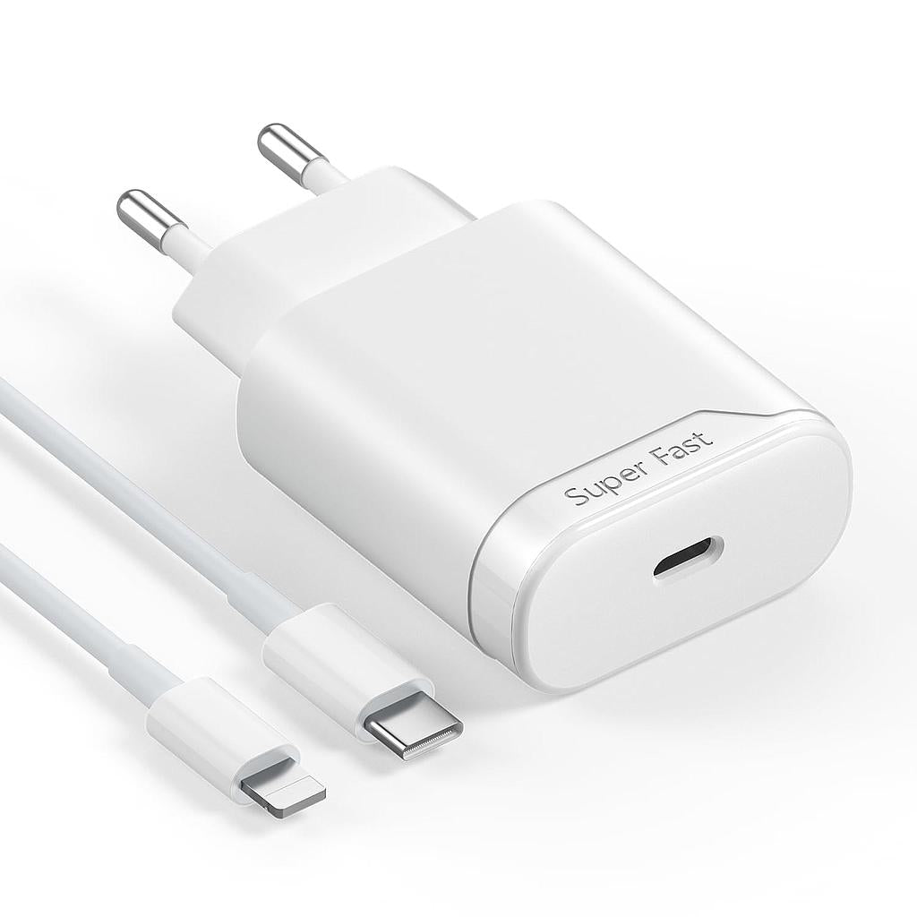 Chargeur BERLS 20W USB Type C to Lightning