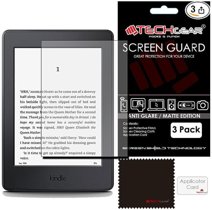 Pack 3 Protection d'écran Techgear pour Kindle Paperwhite