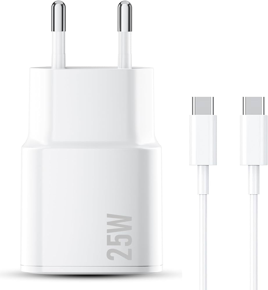 Chargeur USB C pour iPhone 25W Blanc