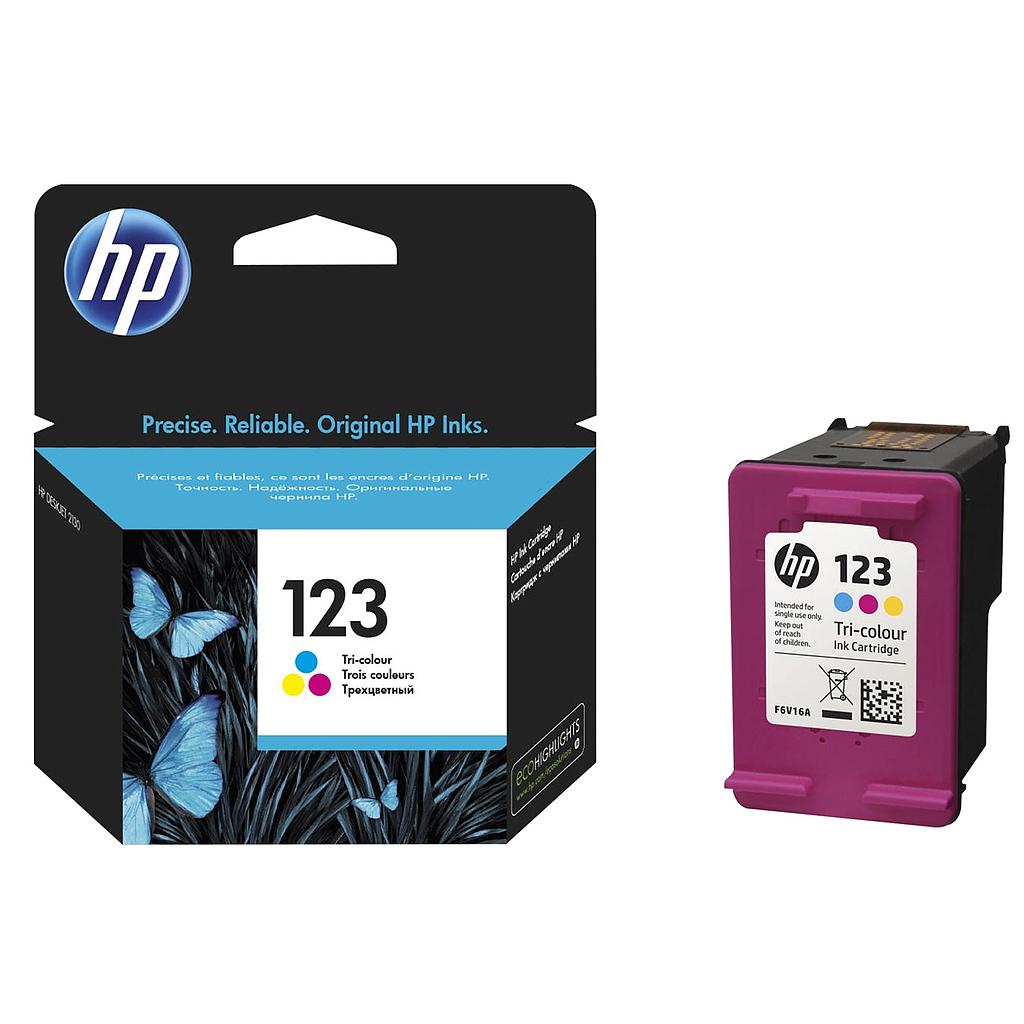 HP 123 Tri-color Ink Cartridge