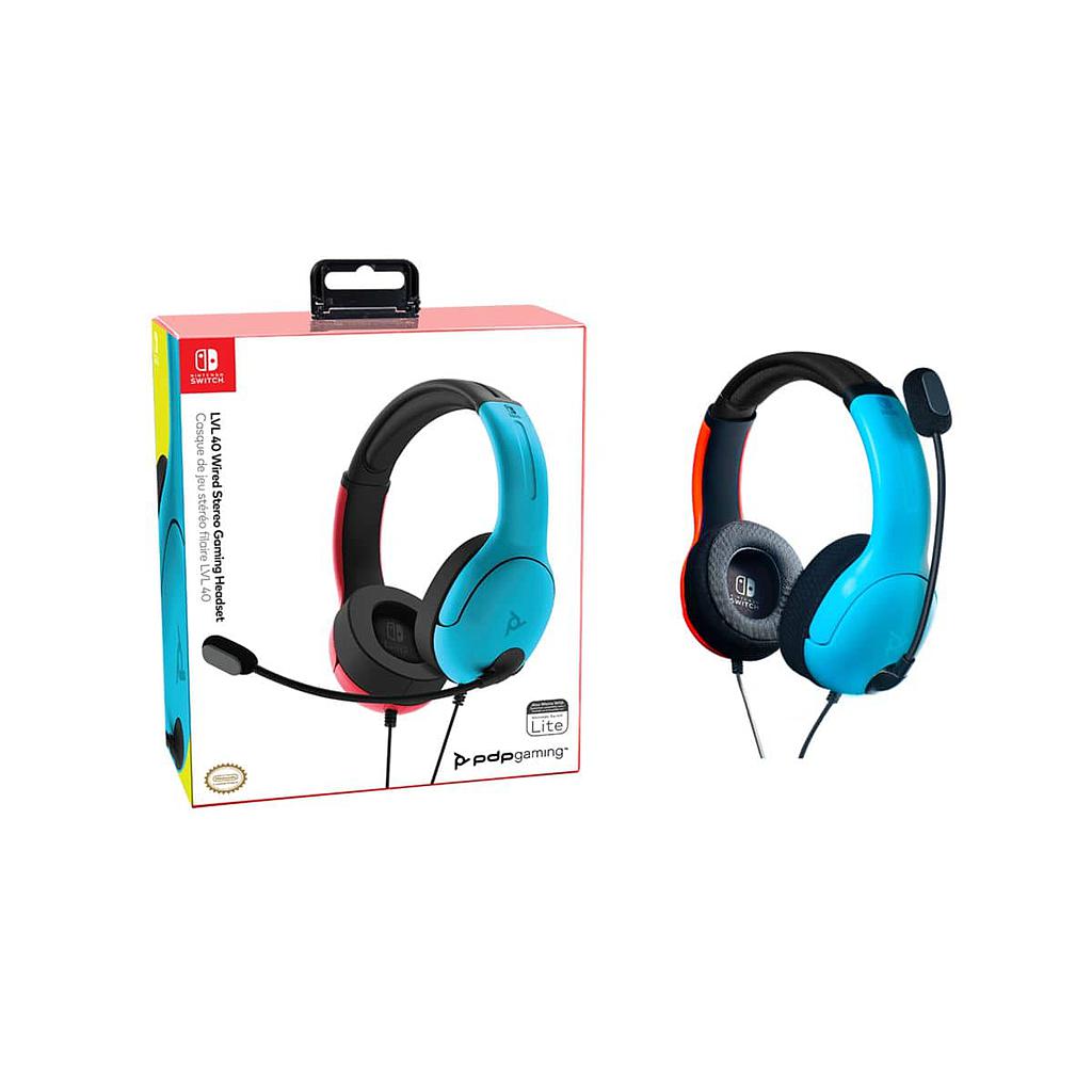 PDP LVL40 Nintendo Switch Bleu et rouge