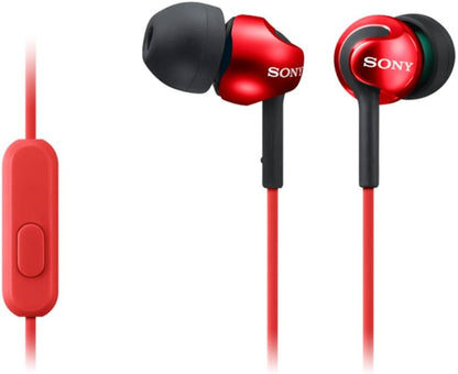 Sony MDR-EX110AP + Micro Intra Auriculaire Rouge