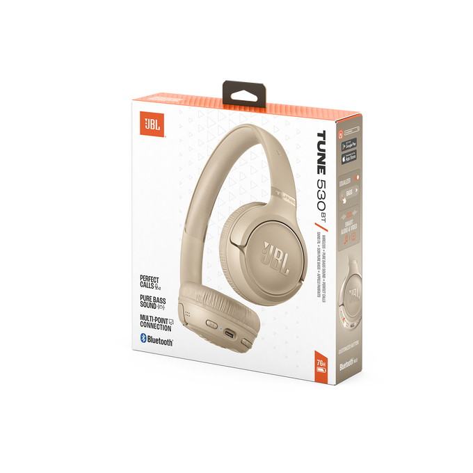 JBL Tune 530 Bluetooth Beige