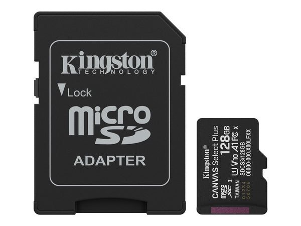 Kingston Canvas Select Plus microSDXC 128GB UHS-I U1 Classe 10 A1