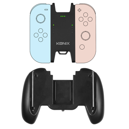 Kit Play & Charge Konix pour Joy-Con Nintendo Switch