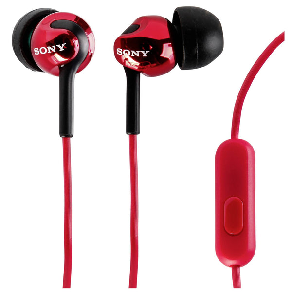 Sony MDR-EX110AP + Micro Intra Auriculaire Rouge