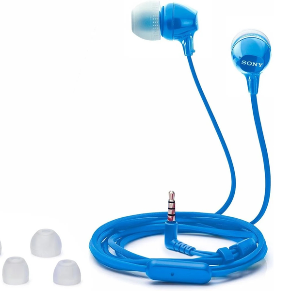 Sony MDR-EX15AP avec micro bleu