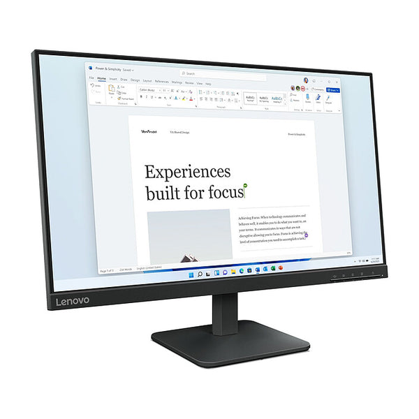 Moniteur Lenovo L24-4e 24" Full HD Noir