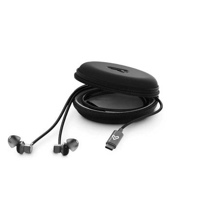 Ecouteurs Energy Sistem Type C métallisé Noir