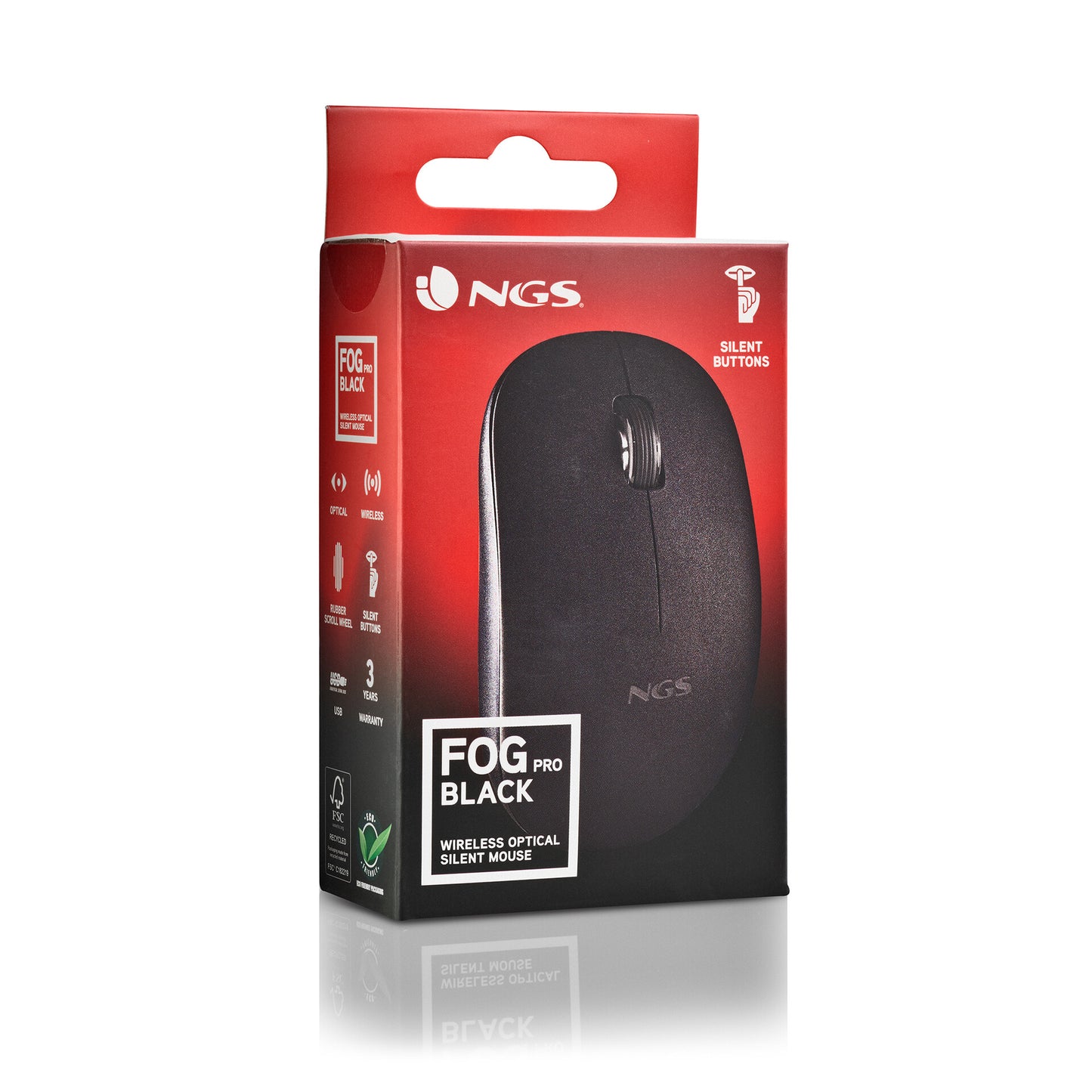 NGS Souris sans fil NGS Fog Pro Noir