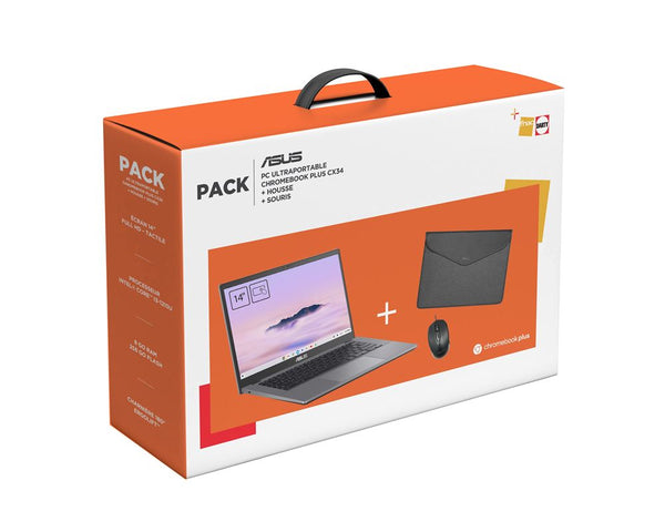 Pack Chromebook Plus Asus CX3402CBA-MW0306 14"