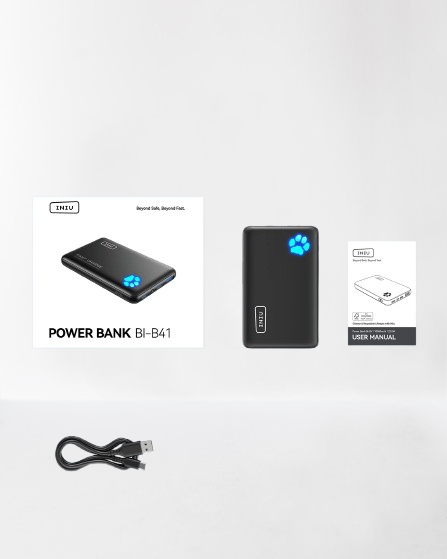 Powerbank INIU 10000mAh 3 Ports Noir