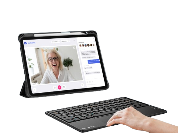 Clavier FINTIE sans Fil 10" Azerty Noir