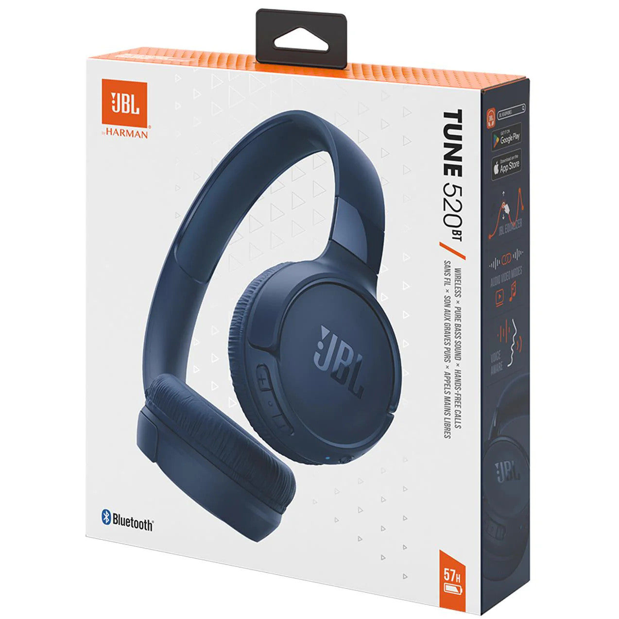 JBL Tune 530 Filaire Bleu